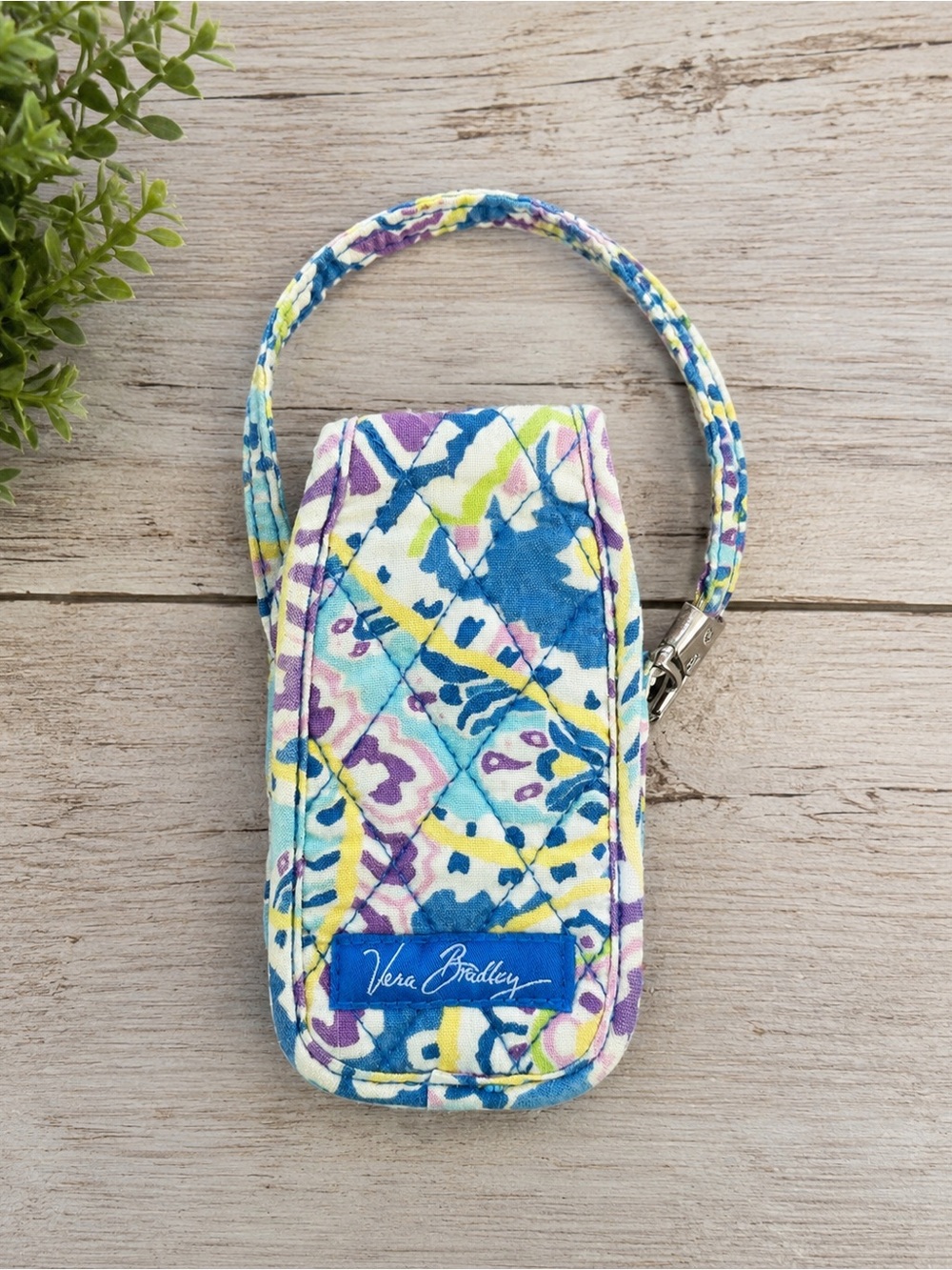 Vera Bradley Quilted Floral Phone Wristlet Case